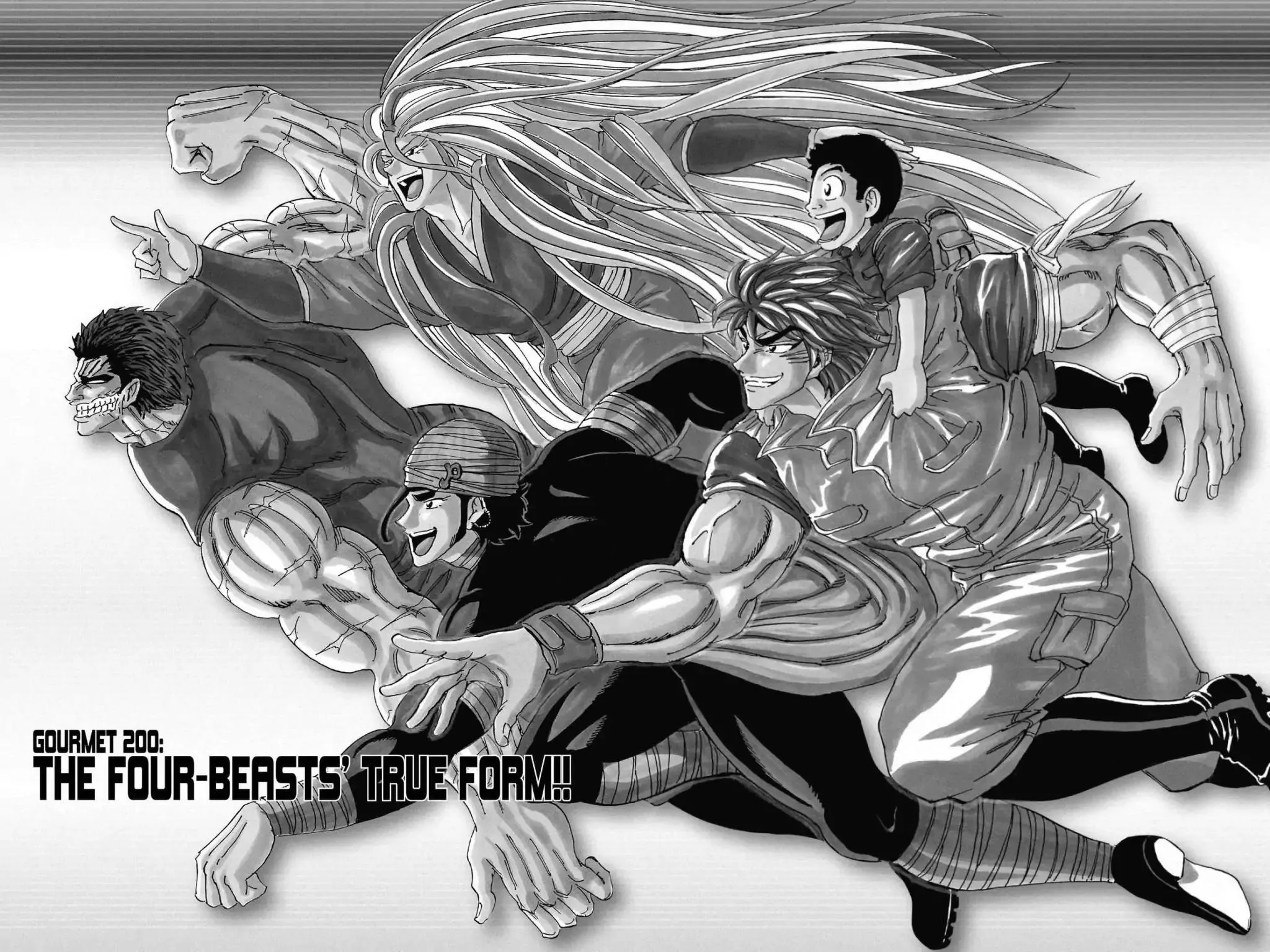 Read Toriko Chapter 200 - Vol.23 Gourmet 200: The Four-Beasts' True Form!! Online