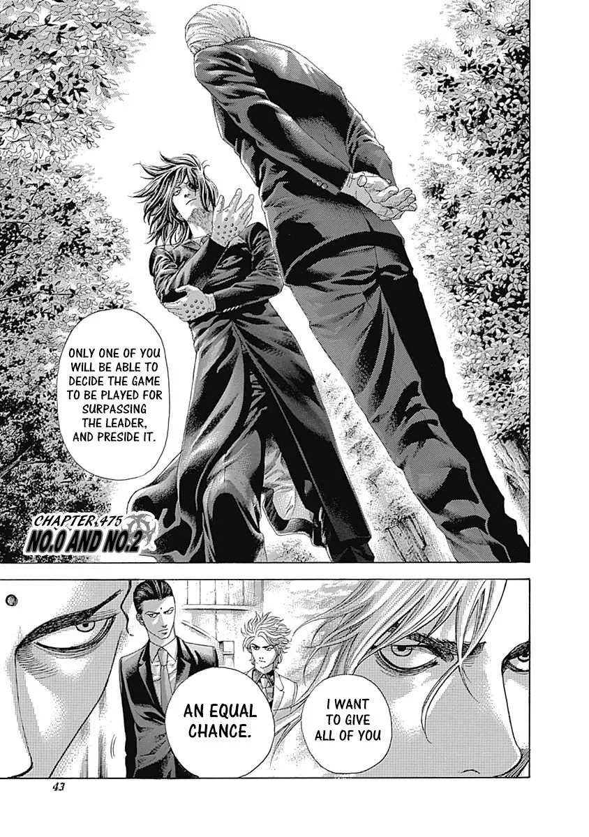 Read Usogui Chapter 475 - No.0 And No.2 Online