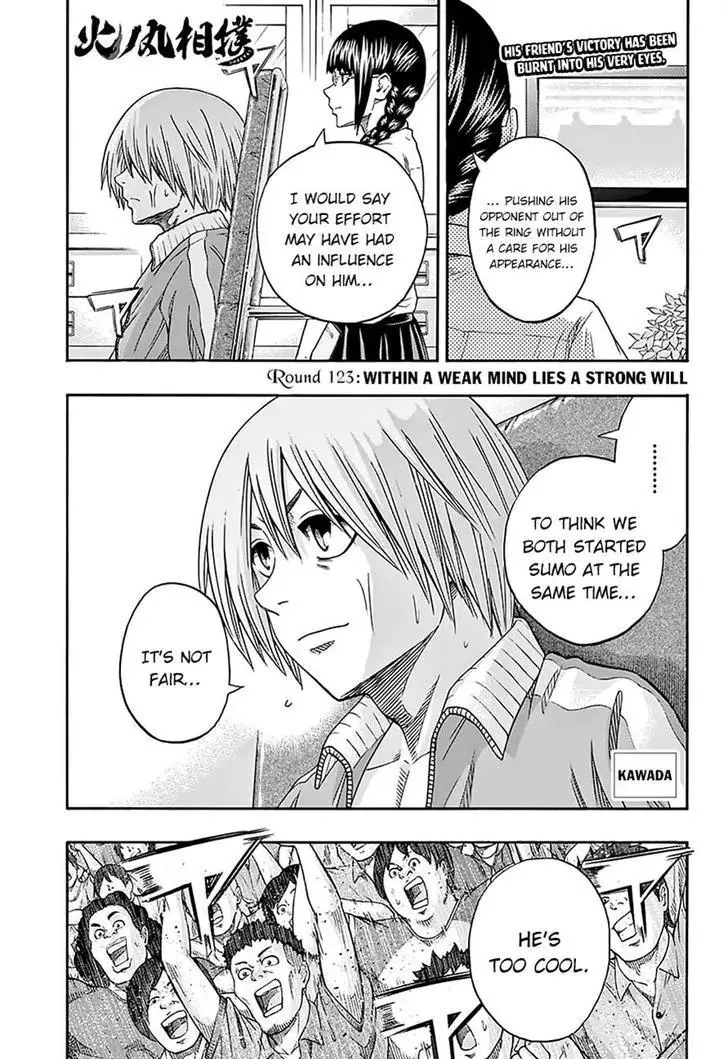 Read Hinomaru Zumou Chapter 123 - Within a Weak Mind Lies a Strong Will Online