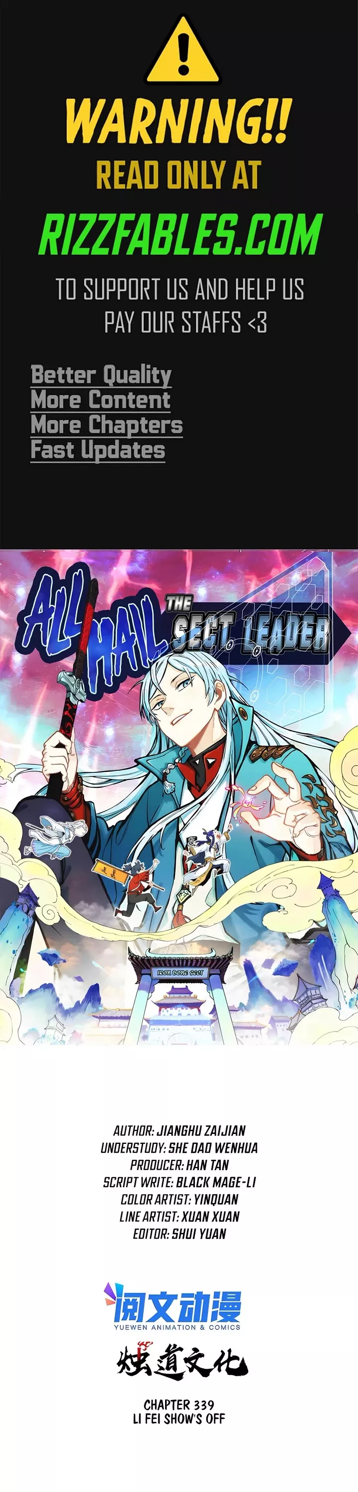 Read All Hail the Sect Leader Chapter 339 Online