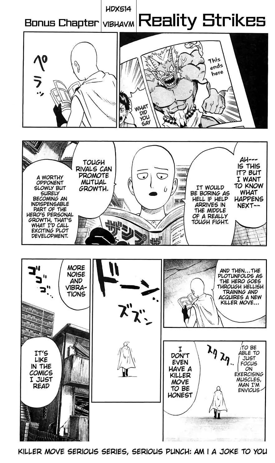 Read One Punch-Man Chapter 90.5 - Bonus: Reality Strikes Online