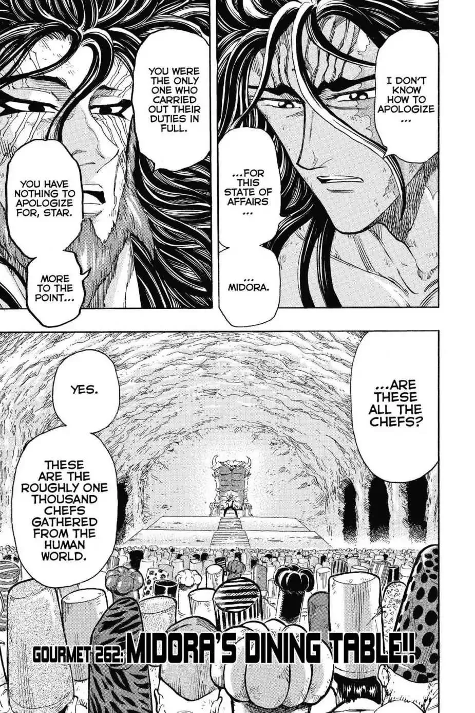 Read Toriko Chapter 262 - Vol.29 Gourmet 262: Midora's Dining Table!! Online