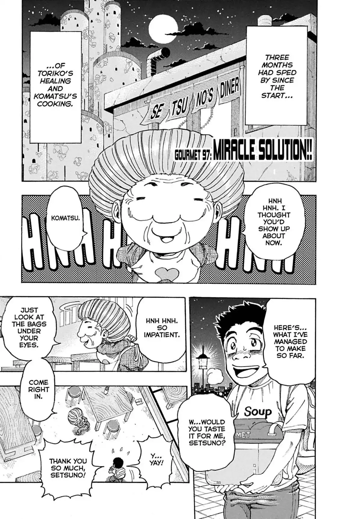 Read Toriko Chapter 97 - Vol.11 Gourmet 97: Miracle Solution!! Online