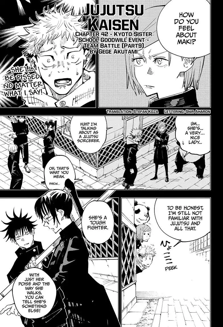 Read Jujutsu Kaisen Chapter 42 - Kyoto Sister School Goodwill Event - Team Battle, Part 9 Online