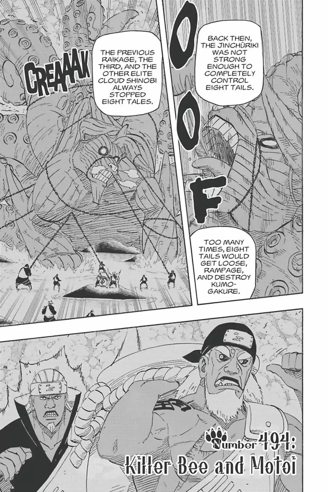 Read Naruto Chapter 494 - Killer Bee And Motoi Online