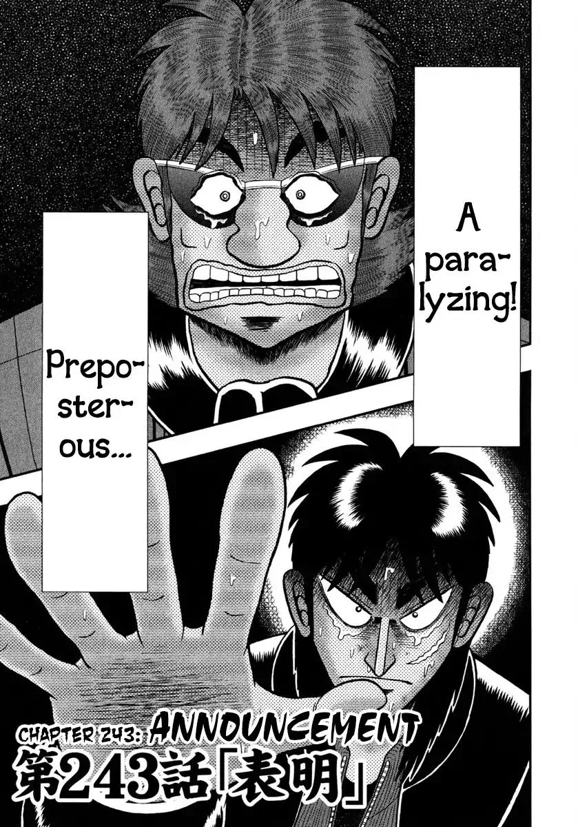 Read Gambling Outcast Kaiji: The One Poker Arc – Kaiji Part 5 Chapter 243 - Announcement Online