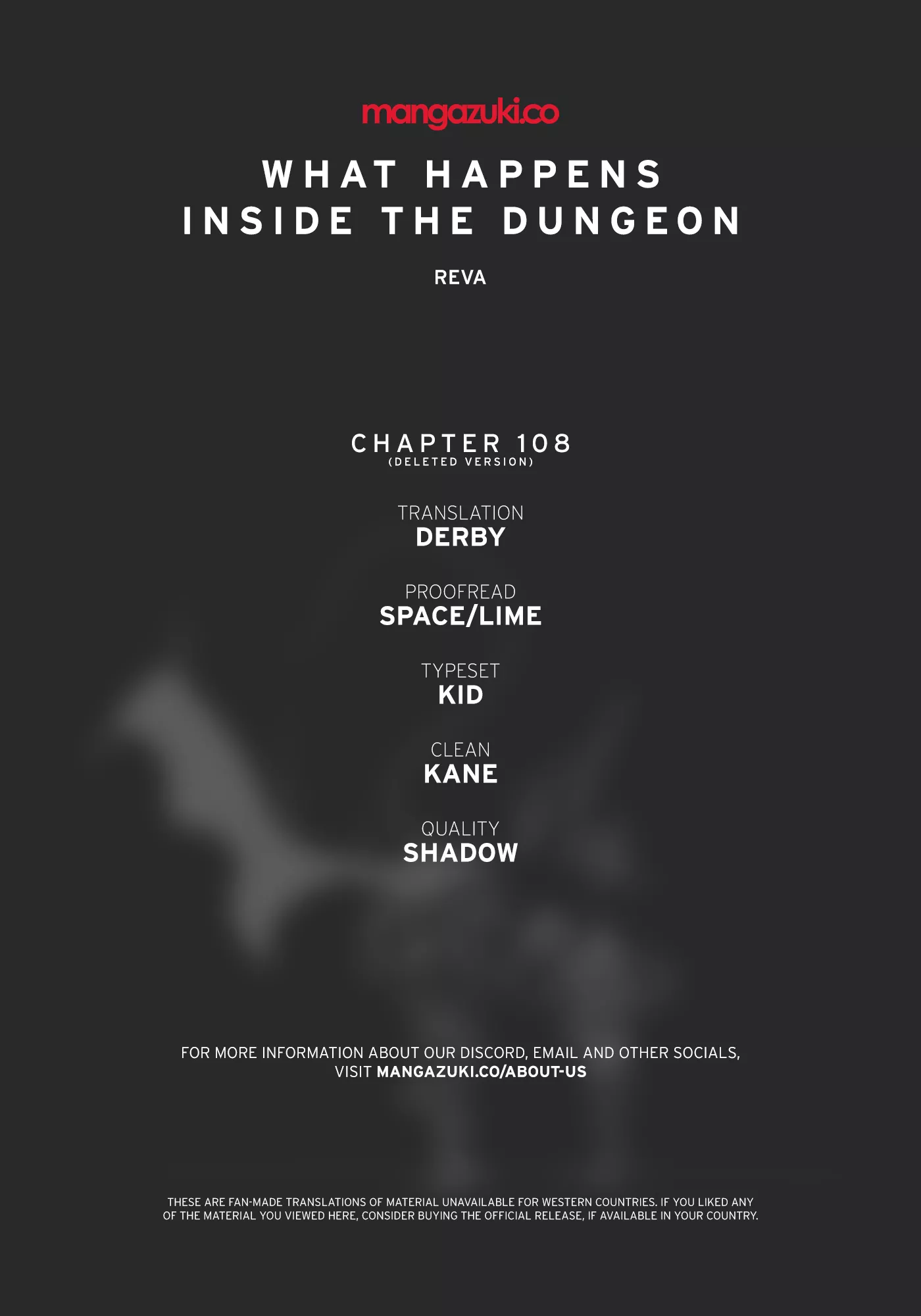 Read What Happens Inside the Dungeon Chapter 110.6 - Chapter 108 - Deleted Chapter Online