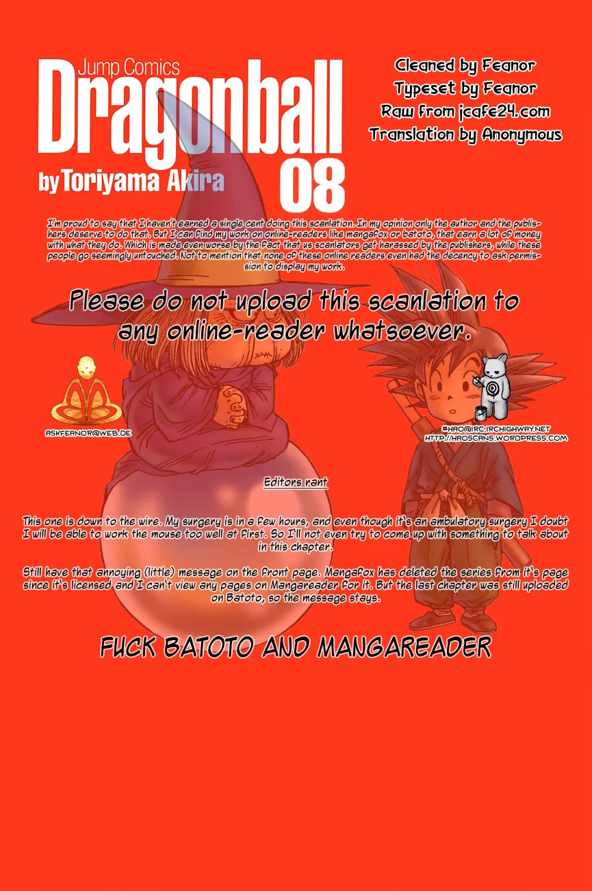 Read Dragon Ball Chapter 117 - Yamcha's Kamehameha! Online