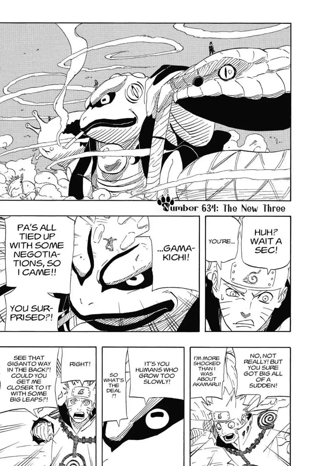 Read Naruto Chapter 634 - The New Three Online