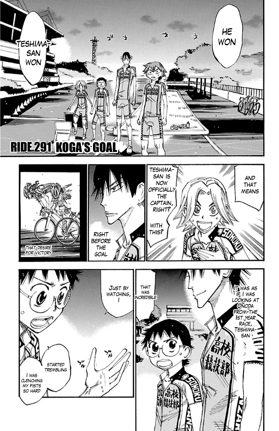 Read Yowamushi Pedal Chapter 291 - Koga's Goal Online