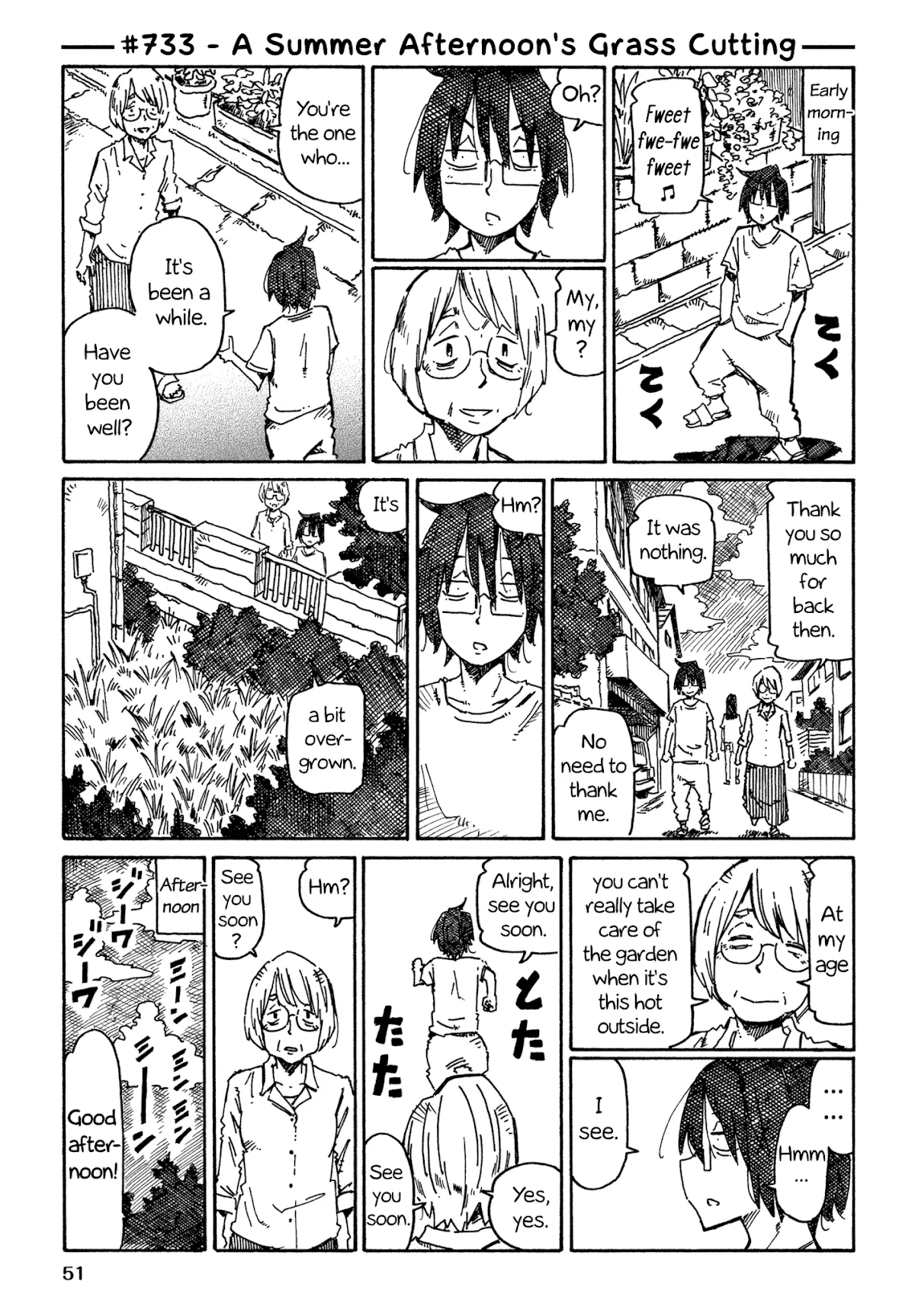 Read Hatarakanai Futari (The Jobless Siblings) Chapter 733 - A Summer Afternoon's Grass Cutting Online