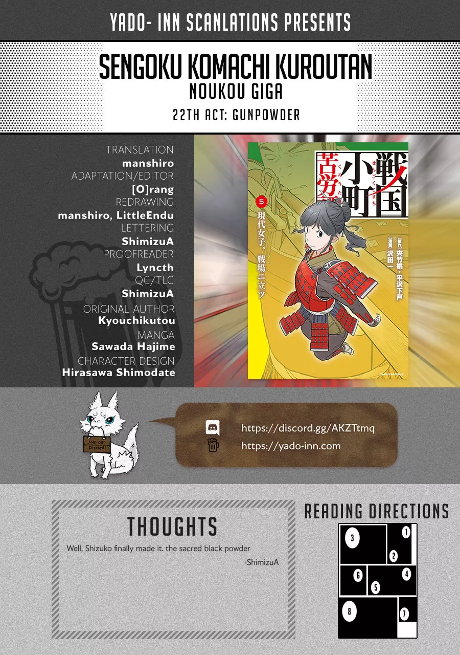 Read Sengoku Komachi Kuroutan: Noukou Giga Chapter 22 - Gunpowder Online