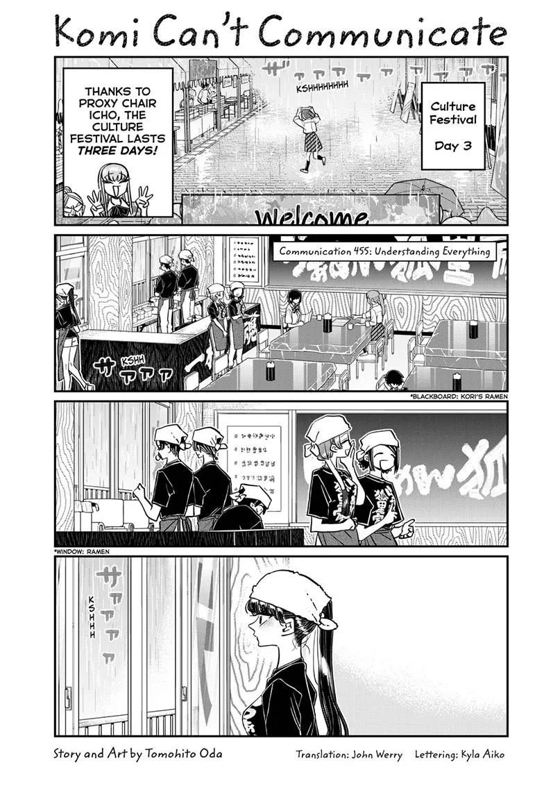 Read Komi-san wa Komyushou Desu Chapter 455 Online