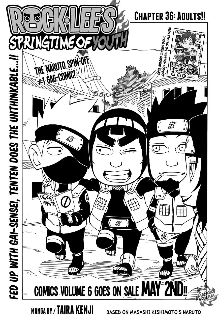 Read Rock Lee no Seishun Full-Power Ninden Chapter 36 - Adults!! Online