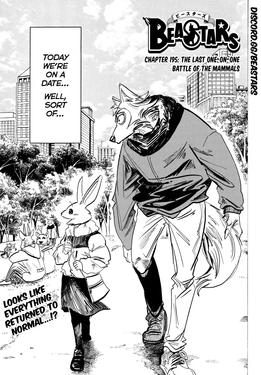 Read Beastars Chapter 195 - The Last One-On-One Battle of The Mammals Online