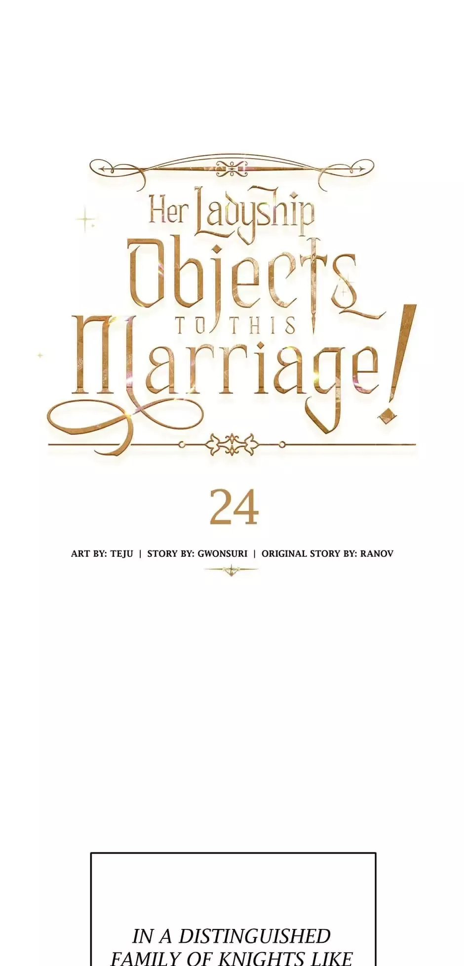 Read Her Ladyship Objects to this Marriage! Chapter 24 Online