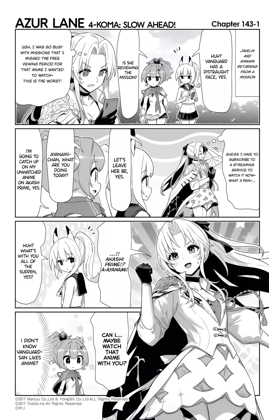 Read Azur Lane 4-koma: Slow Ahead Chapter 143 - Vanguard Online