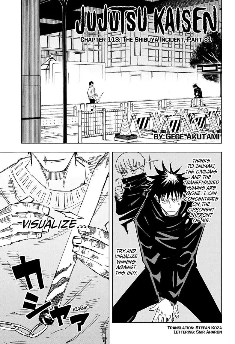 Read Jujutsu Kaisen Chapter 113 Online