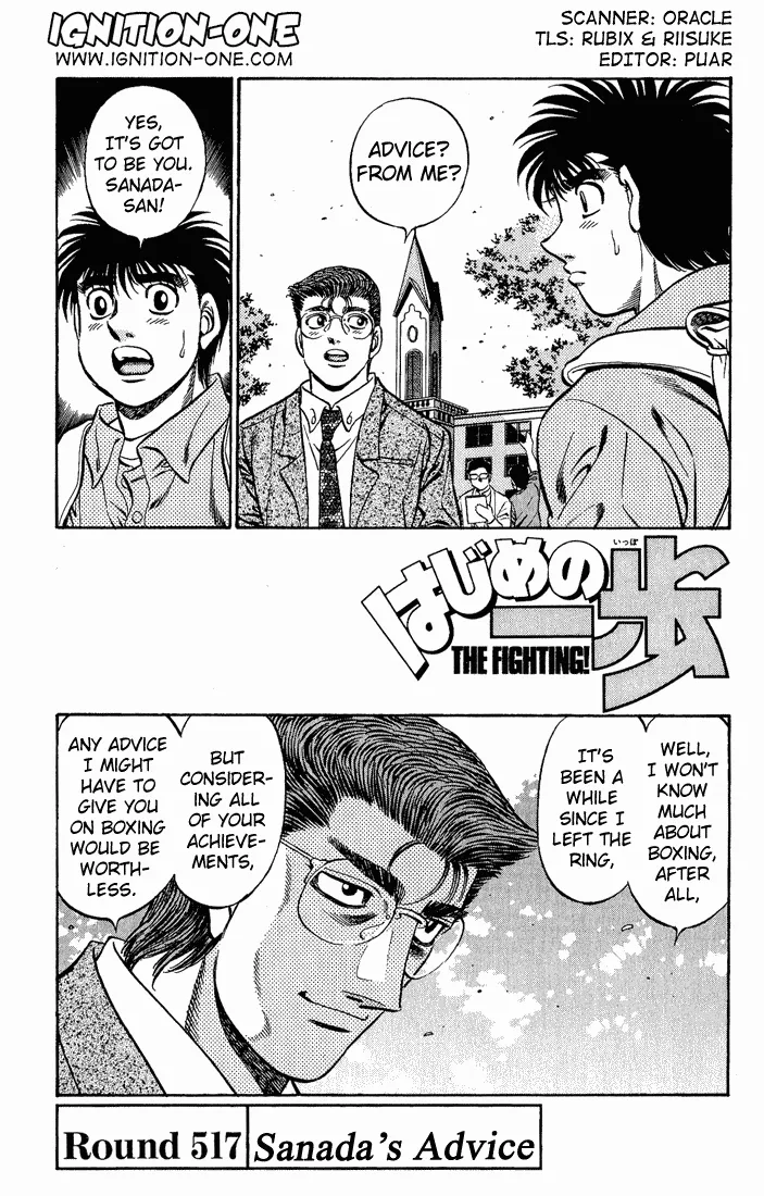 Read Hajime no Ippo Chapter 517 - Sanada's Advice Online