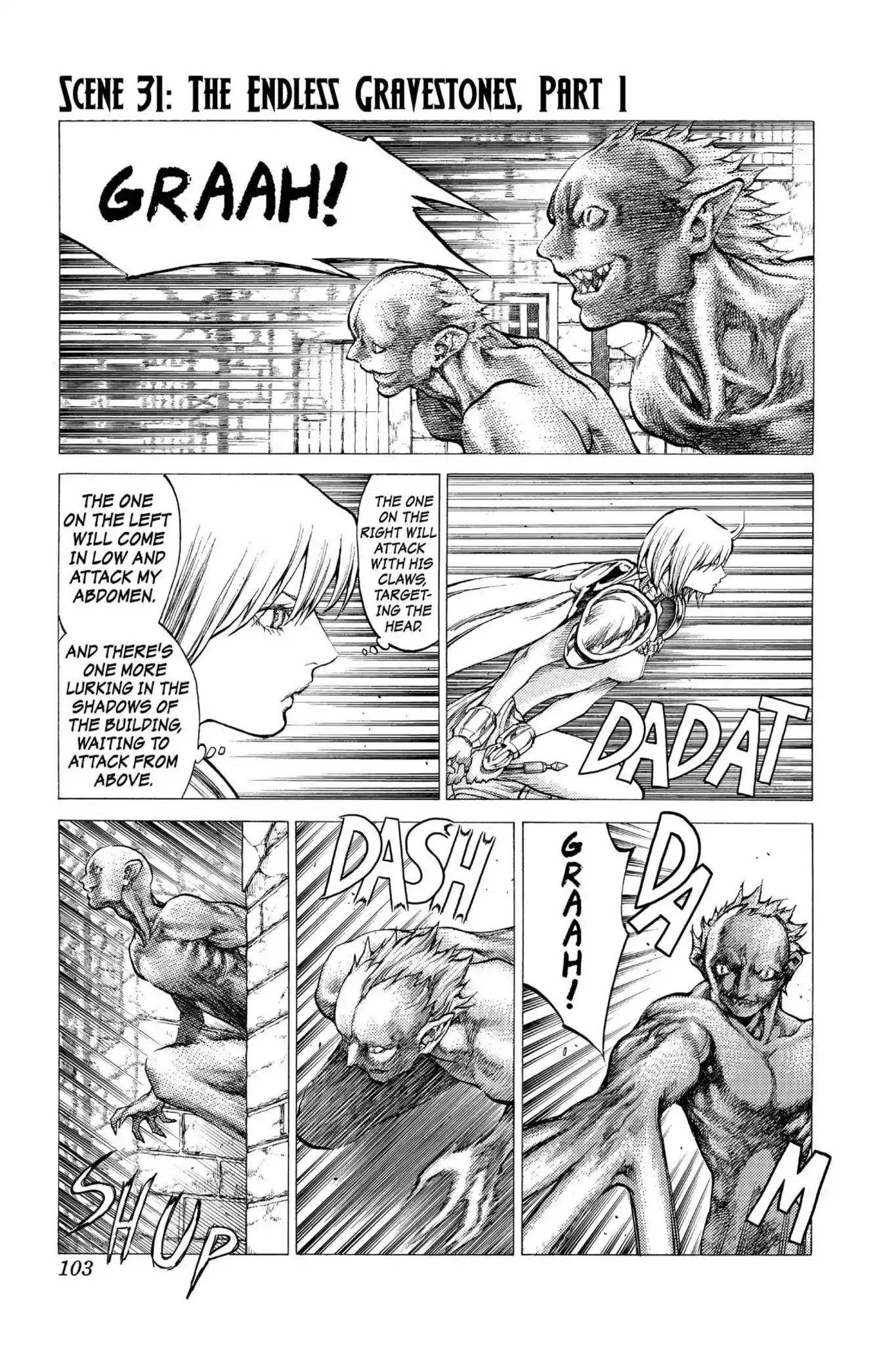 Read Claymore Chapter 31 - Vol.6 Scene 31: The Endless Gravestones, Part 1 Online