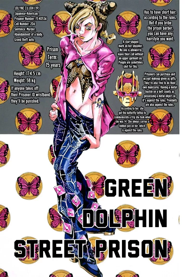 Read JoJo’s Bizarre Adventure Part 6: Stone Ocean Chapter 10 - Green dolphin street prison Online