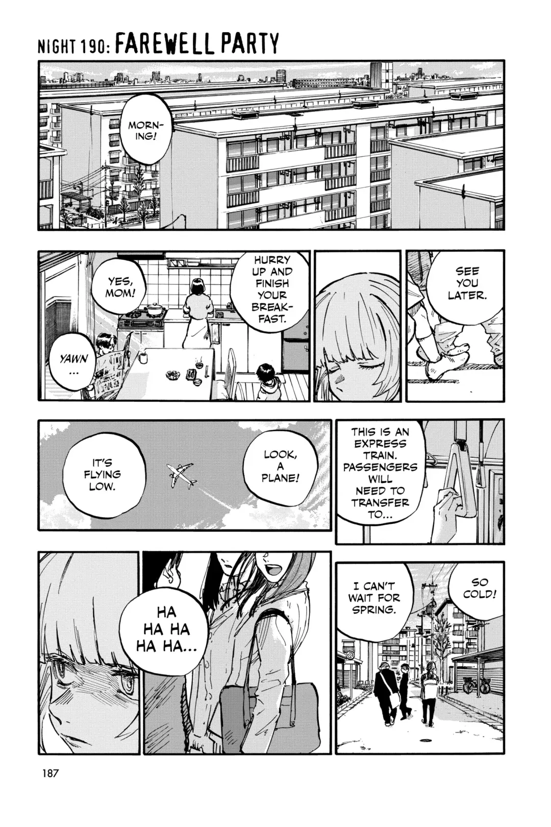 Read Yofukashi no Uta Chapter 190 Online