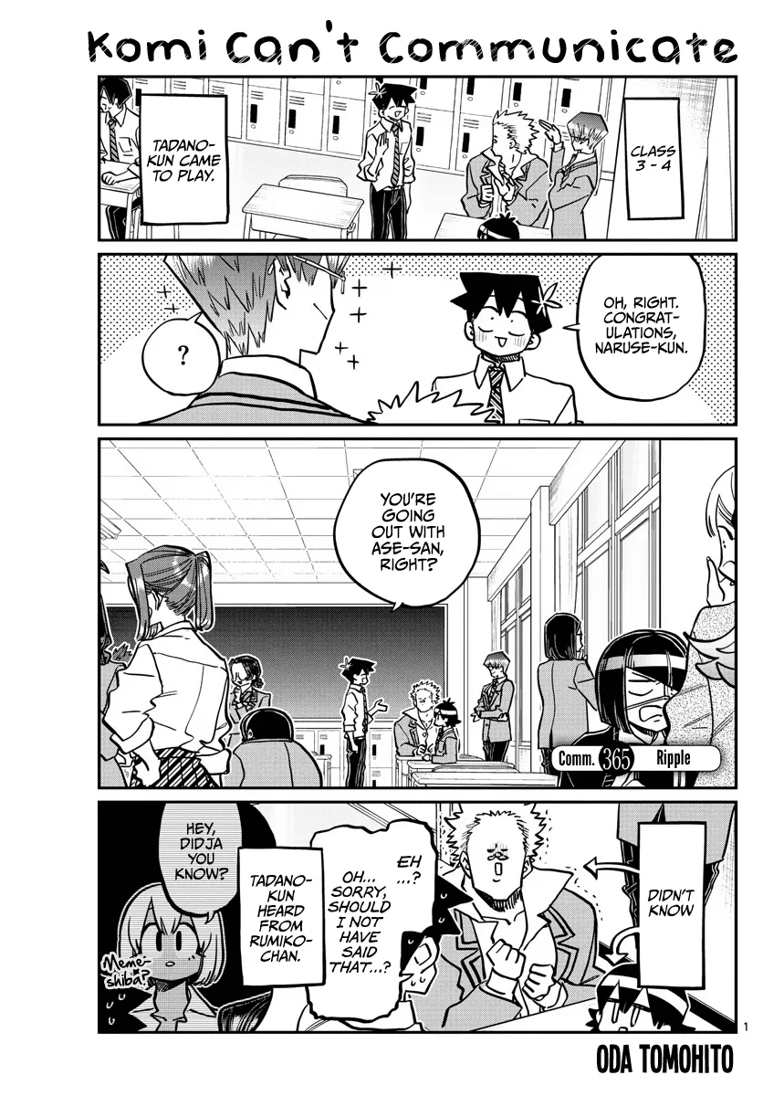 Read Komi-san wa Komyushou Desu Chapter 365 - Ripple Online