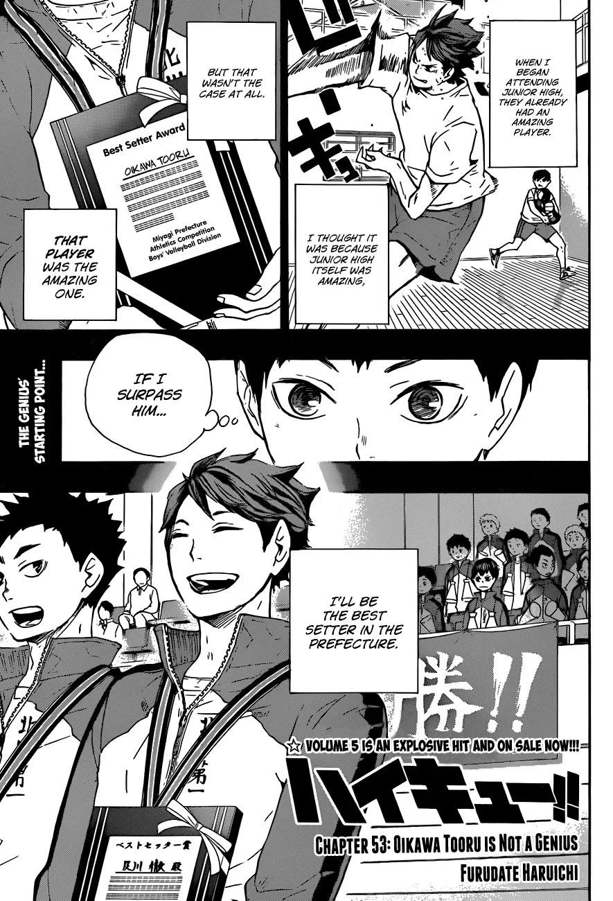 Read Haikyu!! Chapter 53 - Oikawa Tooru Is Not a Genius Online