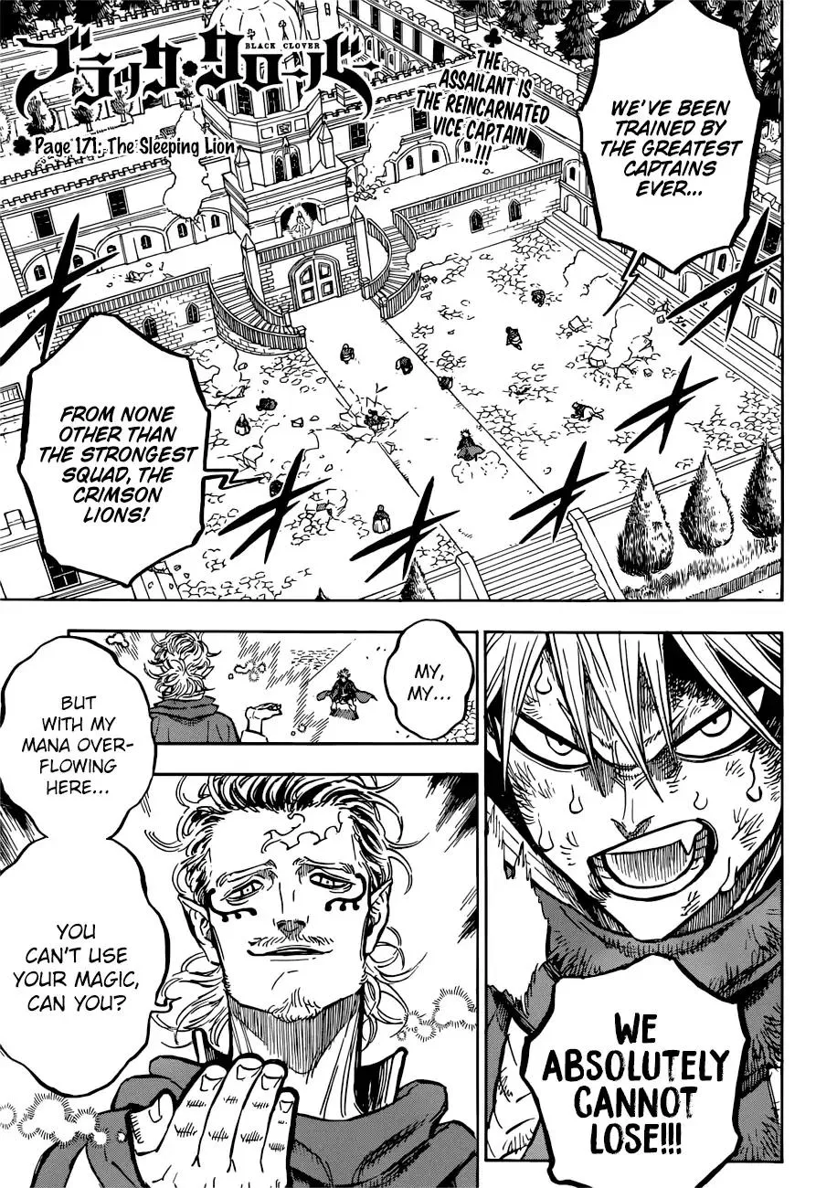 Read Black Clover Chapter 171 - The Sleeping Lion Online