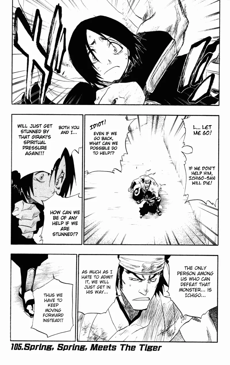 Read Bleach Chapter 105 - Spring, Spring, Meets the Tiger Online