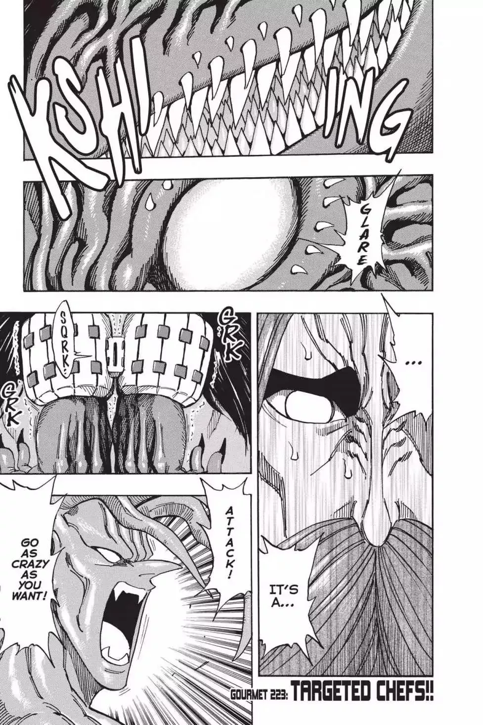 Read Toriko Chapter 223 - Vol.25 Gourmet 223: Targeted Chefs!! Online