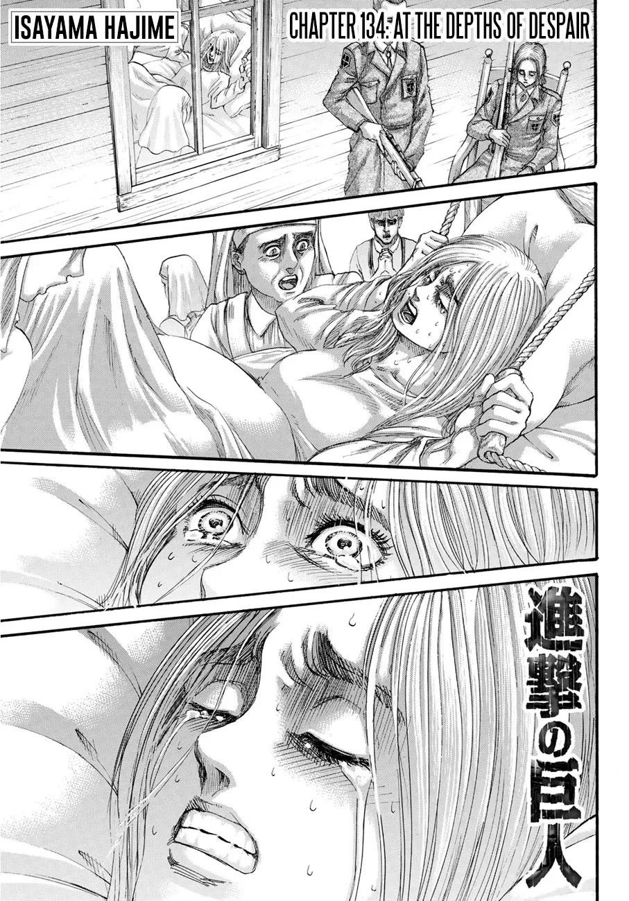 Read Attack on Titan Chapter 134 - At the depths of despair Online