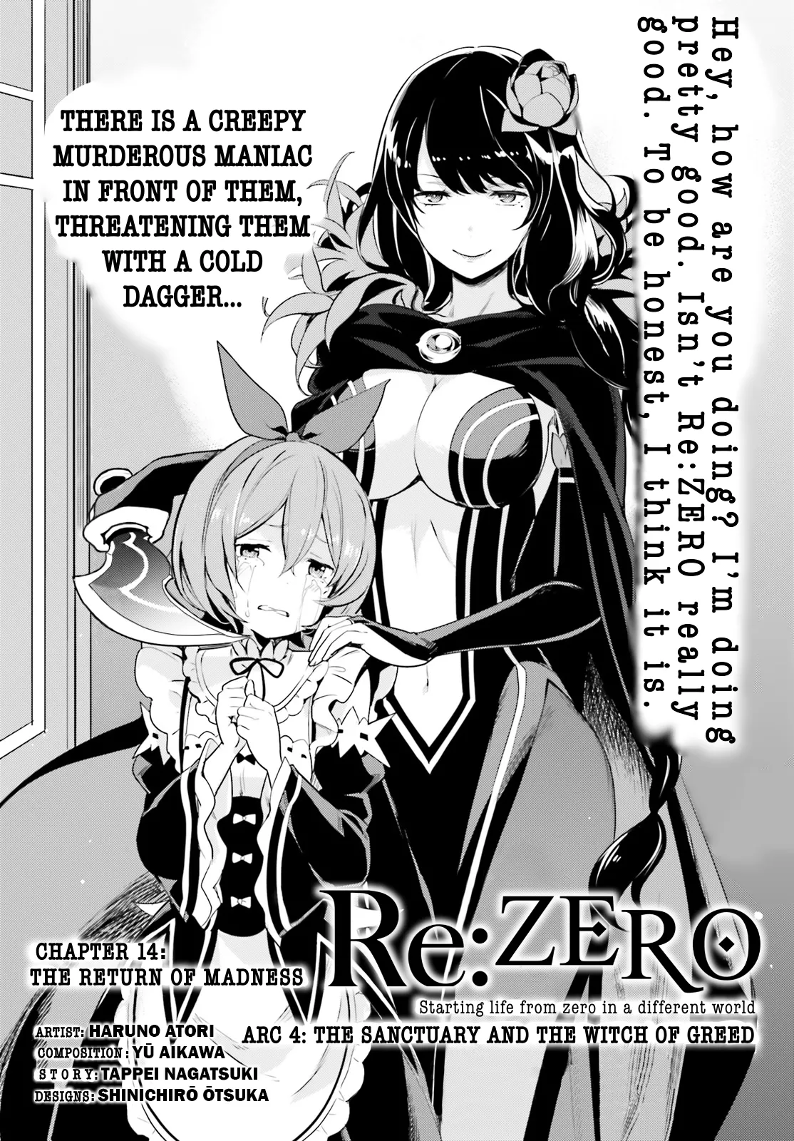 Read Re:Zero kara Hajimeru Isekai Seikatsu – Daiyonshou – Seiiki to Gouyoku no Majou Chapter 14.1 - The Return of Madness Online