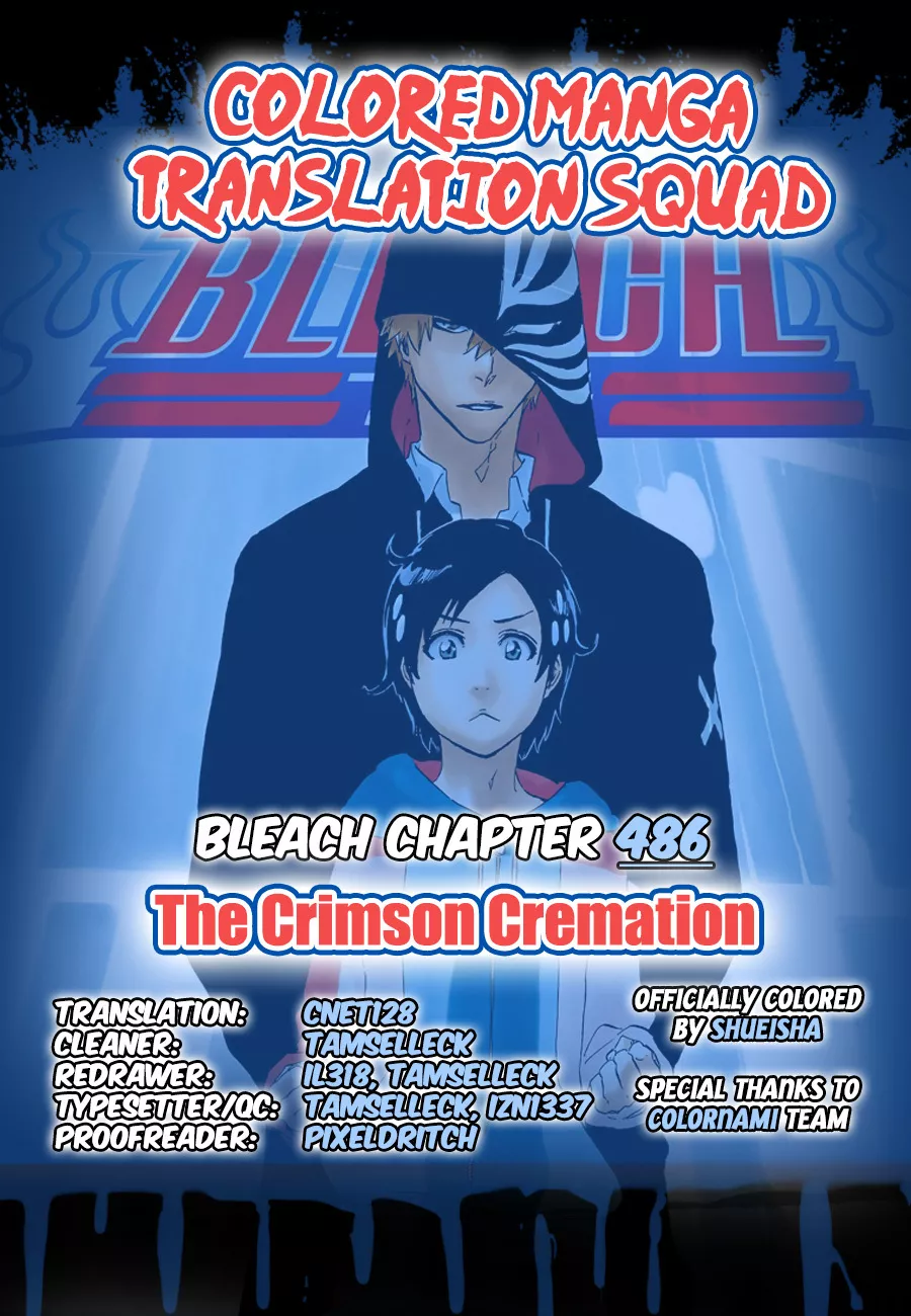 Read Bleach Chapter 486 - The Crimson Cremation Online