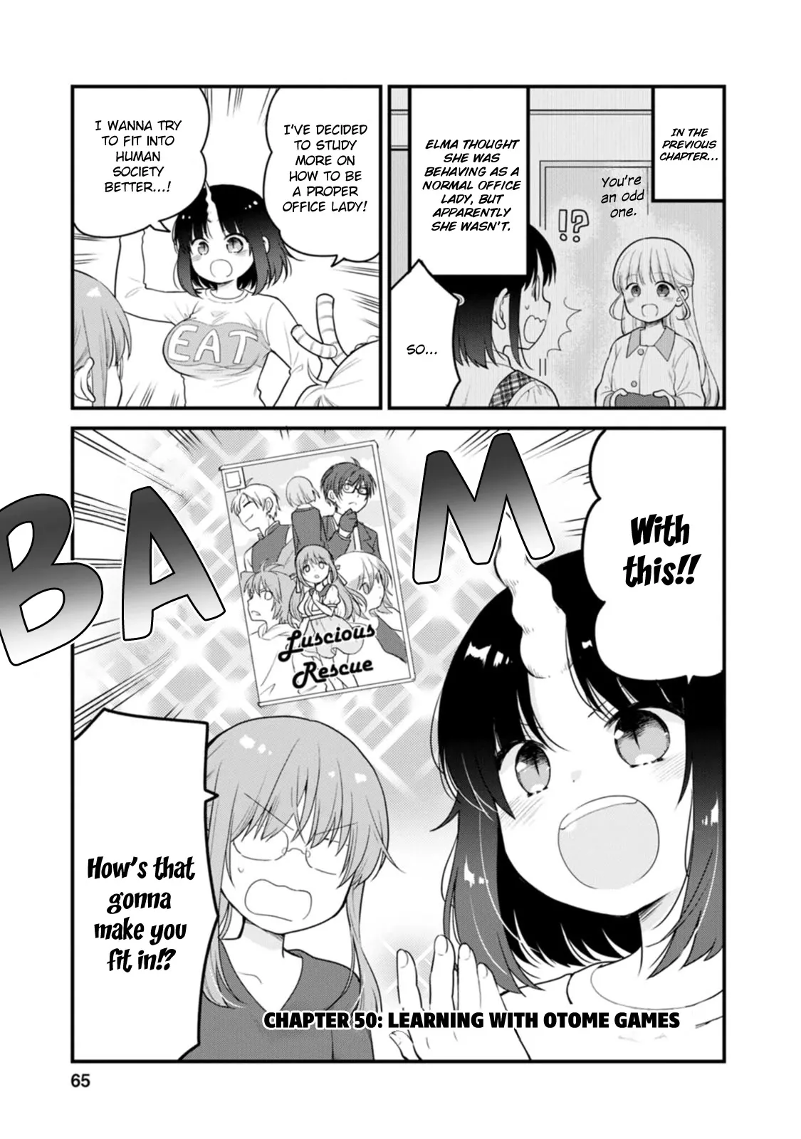 Read Kobayashi-san chi no Maid Dragon: Elma OL Nikki Chapter 50 - Learning with Otome Games Online