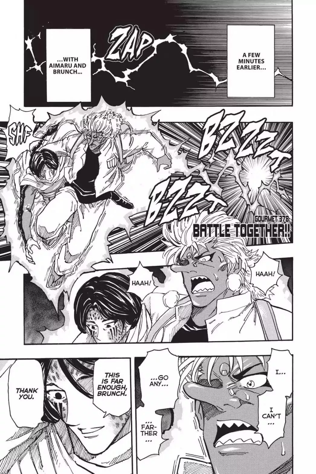 Read Toriko Chapter 378 - Vol.41 Gourmet 378: Battle Together!! Online