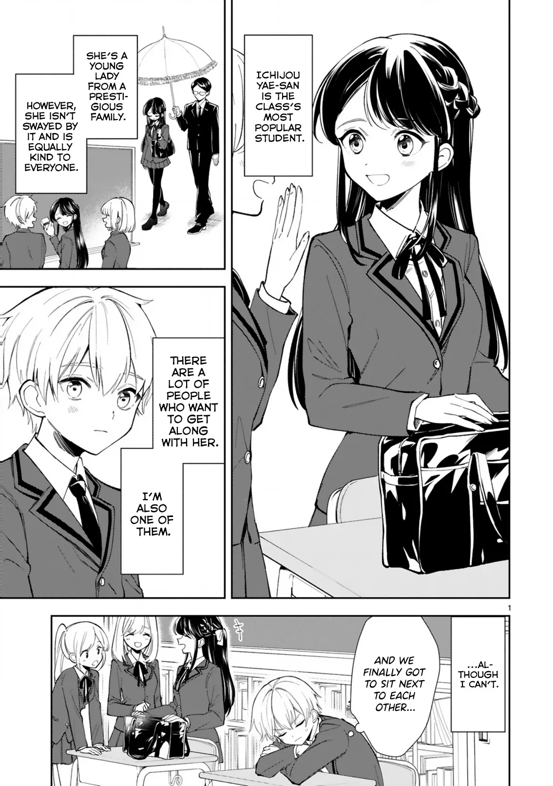 Read Ichijou-san wa Kao ni Deyasui Chapter 1 Online