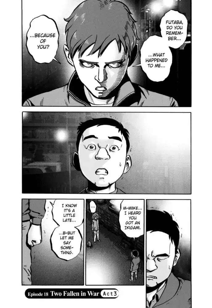Read Ikigami Chapter 54 - Two Fallen In War (Act 3) Online