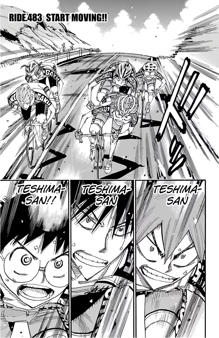 Read Yowamushi Pedal Chapter 483 - Start Moving!! Online