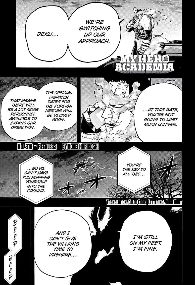 Read Boku no Hero Academia Chapter 318 Online