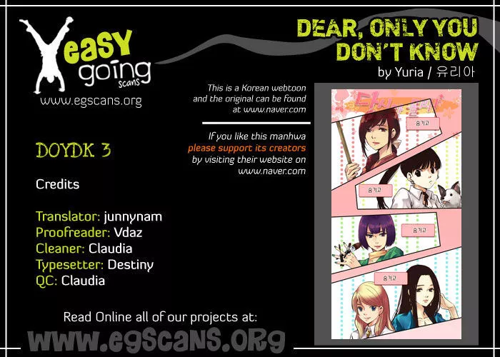 Read Dear, Only You Don’t Know! Chapter 3 Online