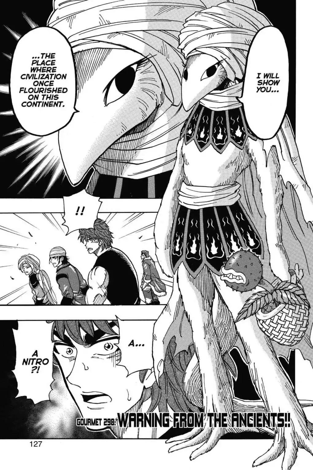 Read Toriko Chapter 298 - Vol.33 Gourmet 298: Warning from the Ancients!! Online