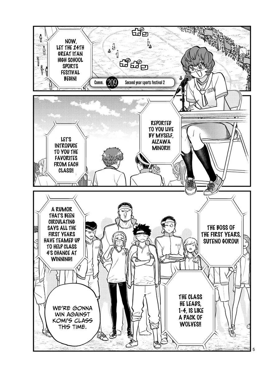 Read Komi-san wa Komyushou Desu Chapter 209 - Second year sports festival 2 Online