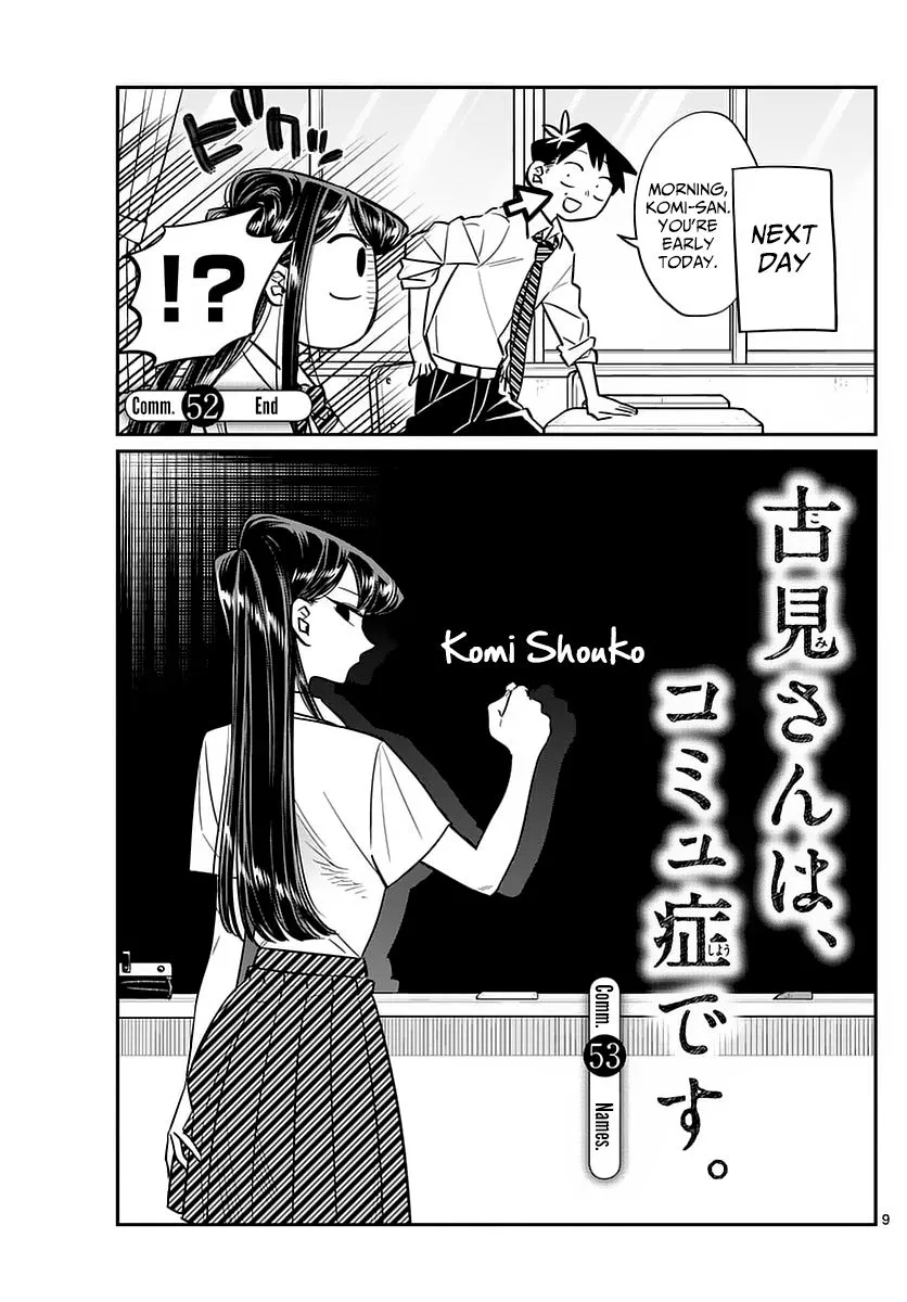 Read Komi-san wa Komyushou Desu Chapter 53 - Names Online