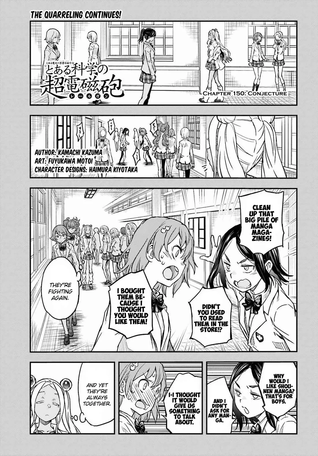 Read To Aru Kagaku no Railgun Chapter 150 - Conjecture Online