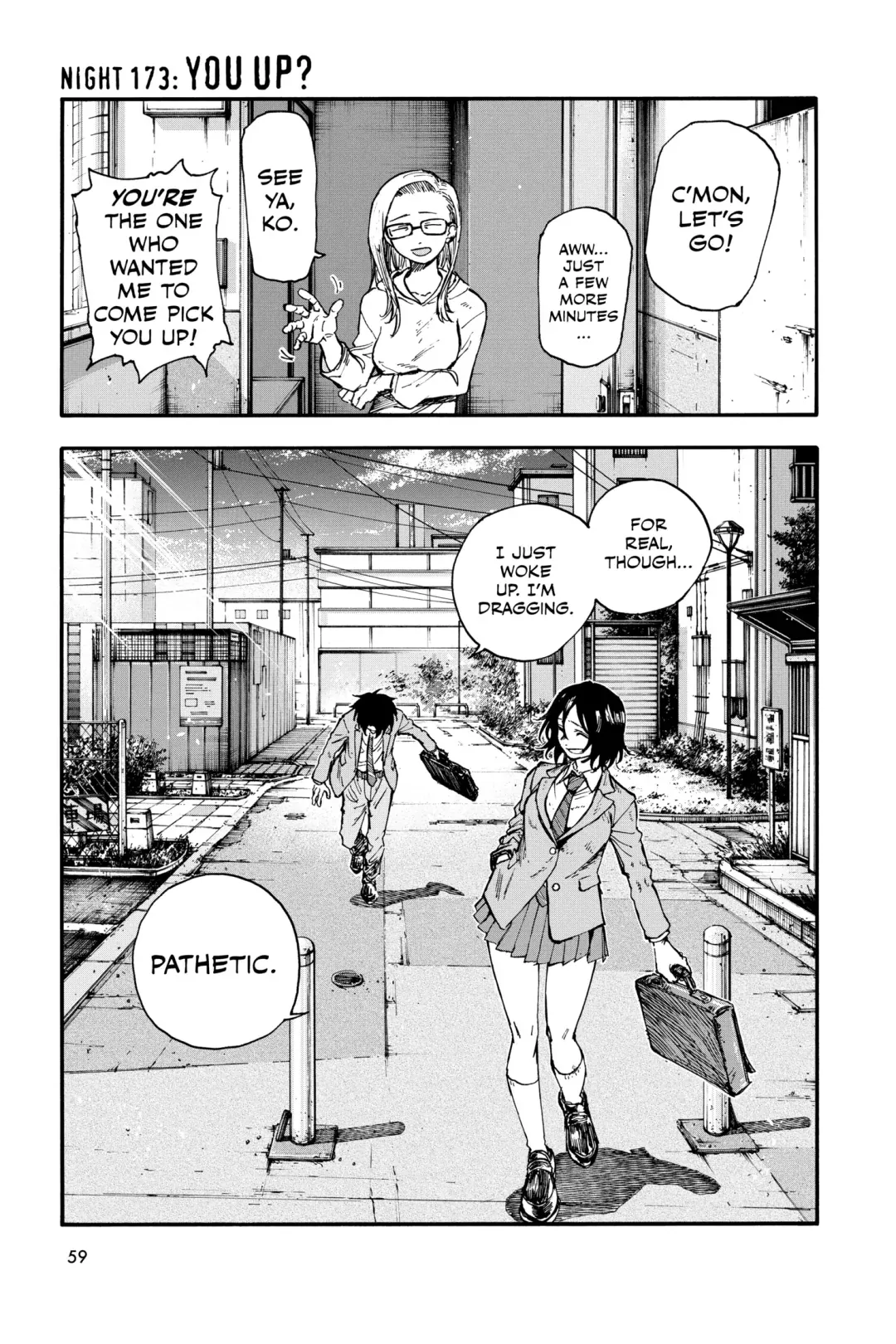 Read Yofukashi no Uta Chapter 173 Online