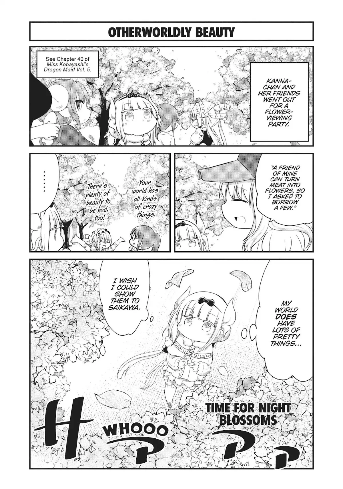 Read Kobayashi-san Chi no Maid Dragon: Kanna no Nichijou Chapter 60 - Time For Night Blossoms Online