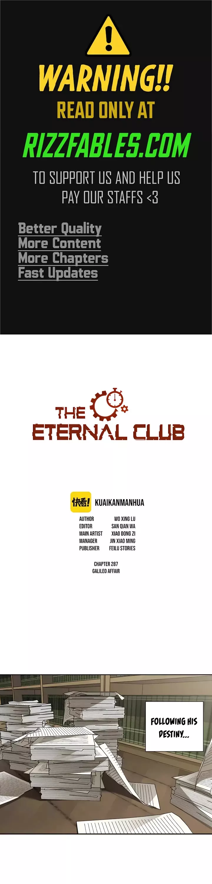 Read Eternal Club Chapter 287 Online