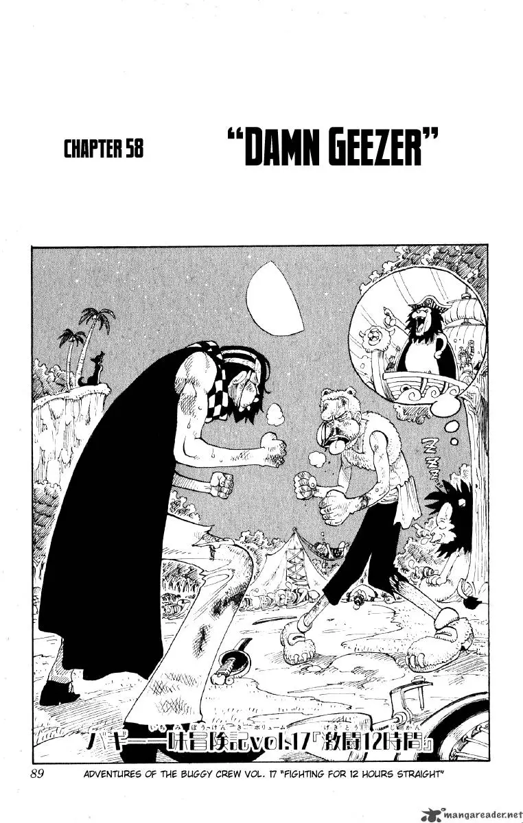 Read One Piece Chapter 58 - Damn Geezer Online