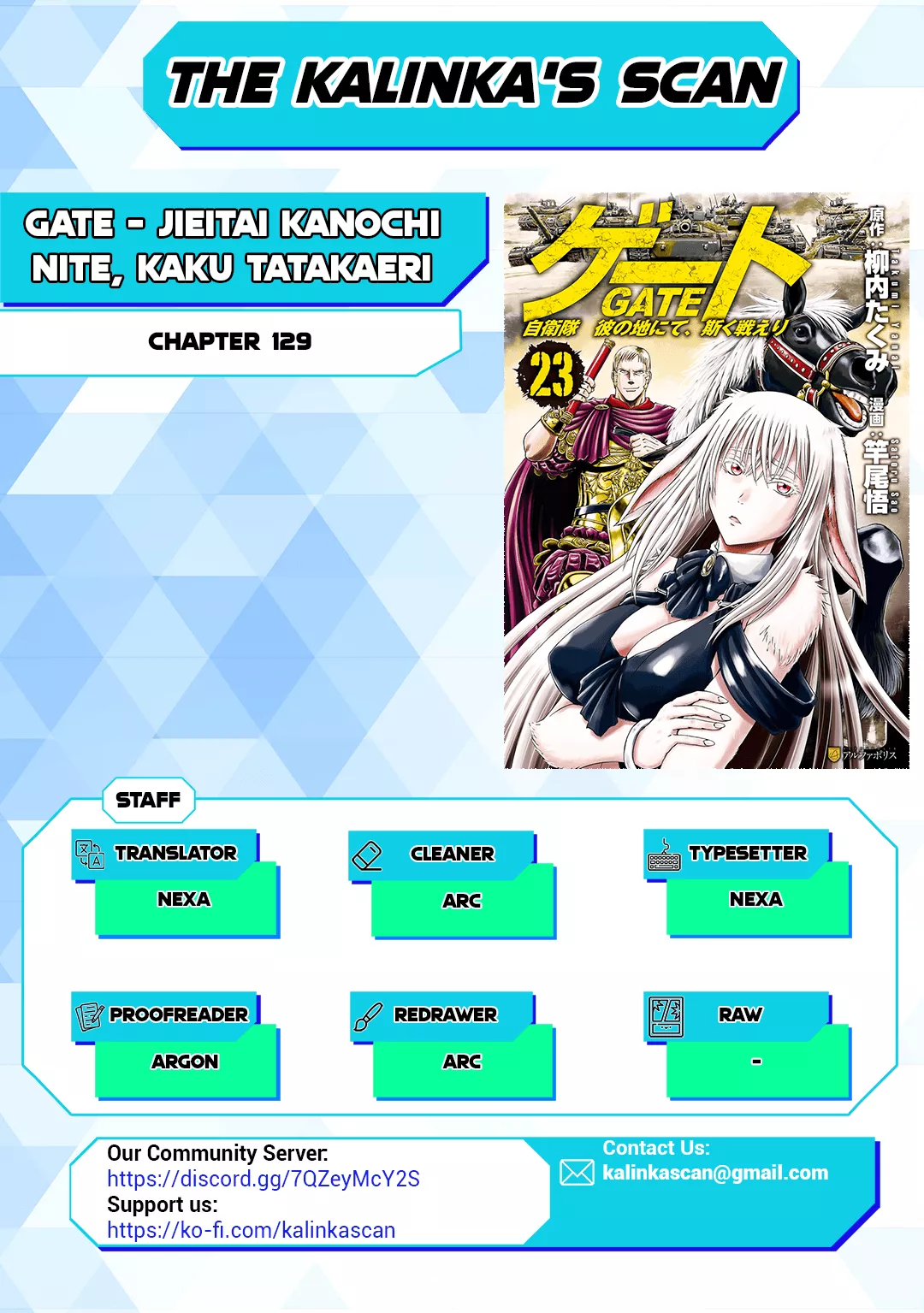 Read Gate – Jietai Kare no Chi nite, Kaku Tatakeri Chapter 129 Online